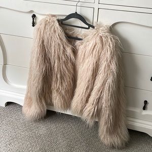 Free People faux fur jacket